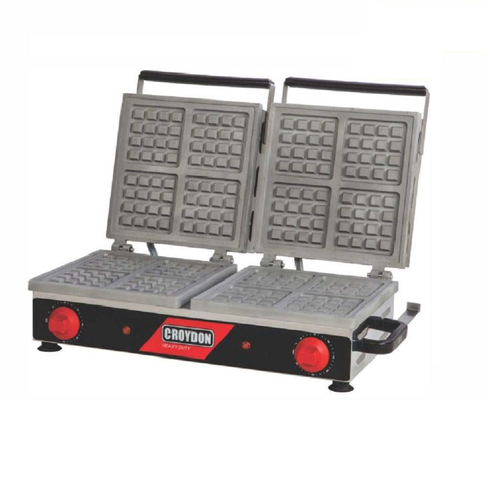Maquina de Waffle Quadrada Dupla Profissional Elétrica Croydon