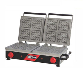 Maquina de Waffle Quadrada Dupla Profissional Elétrica Croydon
