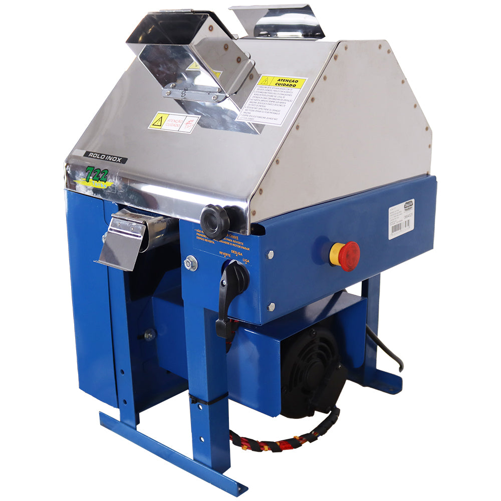 Moedor de Cana Elétrico 200 Litros Rolo de Inox