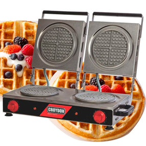 Maquina de Waffle Redondo Dupla Profissional