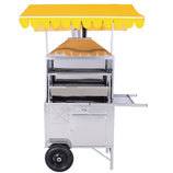 Carrinho de Espetinho Churrasco Grelha 80cm
