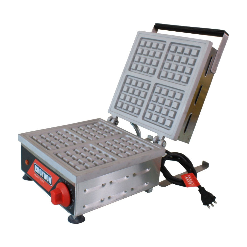 Maquina de Waffle Quadrada Profissional Croydon