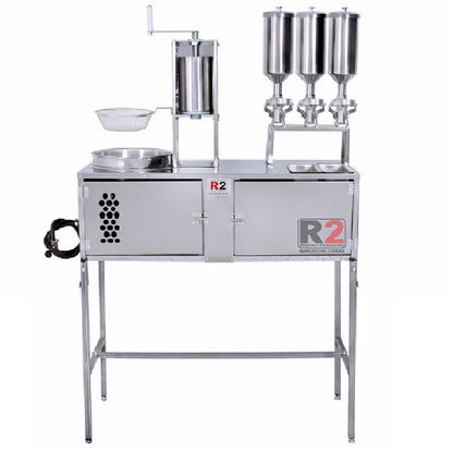 Mesa de Churros Completa com Masseira Fuso Inox