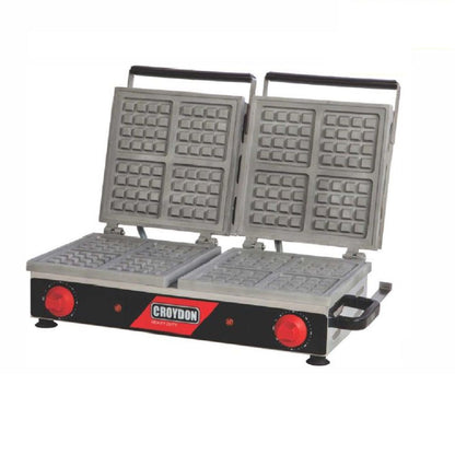 Maquina de Waffle Quadrada Dupla Profissional Elétrica Croydon