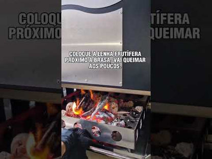 Pit Smoker Defumador Carne e Churrasqueira 50kg Comercial